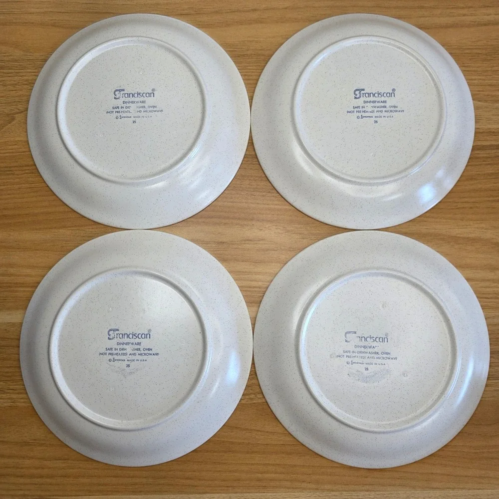 Vintage Franciscan Hacienda Gold Earthenware Salad Plates Mid Century‎ Modern